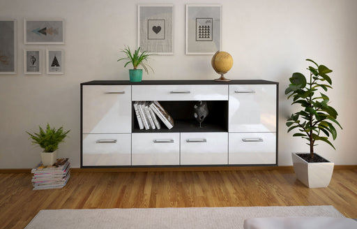 Sideboard Fullerton, Weiß Studio (180x79x35cm) - Dekati GmbH