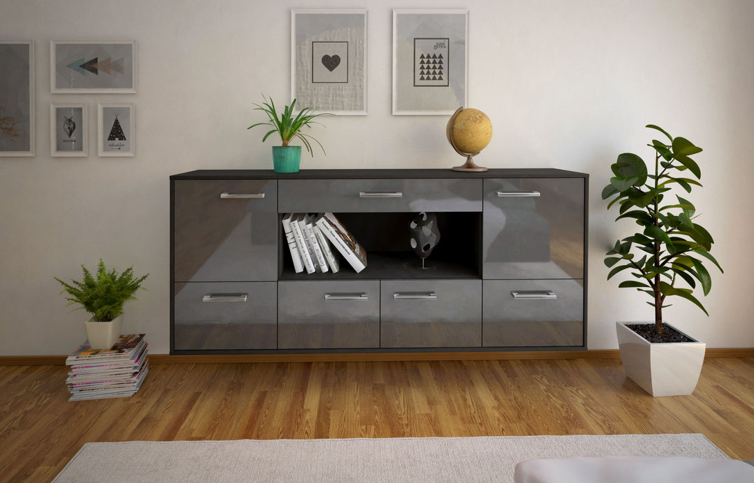 Sideboard Fullerton, Grau Studio (180x79x35cm) - Dekati GmbH