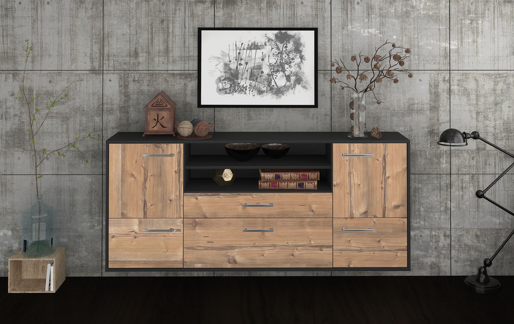 Sideboard Elk Grove, Pinie Studio (180x79x35cm) - Dekati GmbH