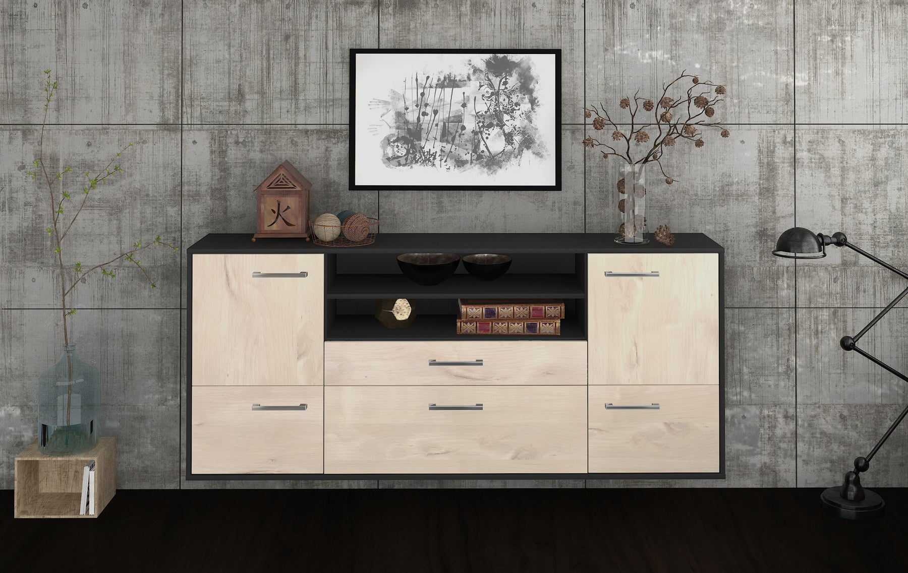 Sideboard Elk Grove, Zeder Studio (180x79x35cm) - Dekati GmbH