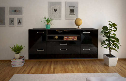 Sideboard Elk Grove, Schwarz Studio (180x79x35cm) - Dekati GmbH