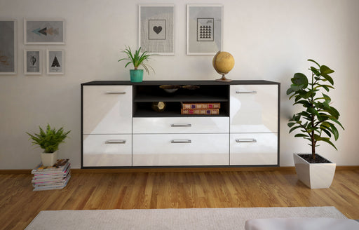 Sideboard Elk Grove, Weiß Studio (180x79x35cm) - Dekati GmbH