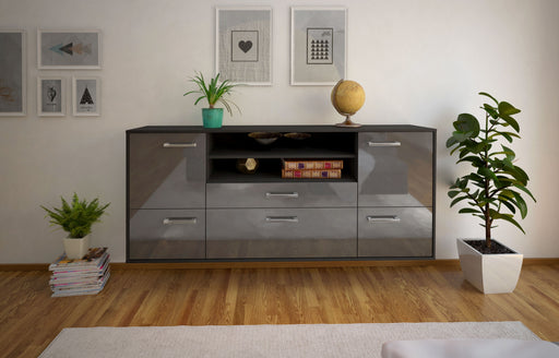 Sideboard Elk Grove, Grau Studio (180x79x35cm) - Dekati GmbH