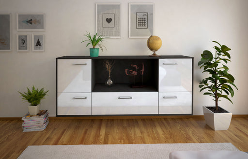 Sideboard Sunnyvale, Weiß Studio (180x79x35cm) - Dekati GmbH