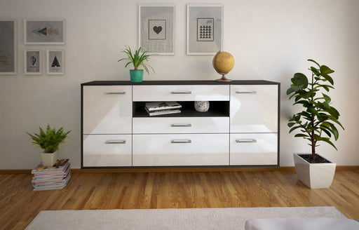 Sideboard Savannah, Weiß Studio (180x79x35cm) - Dekati GmbH