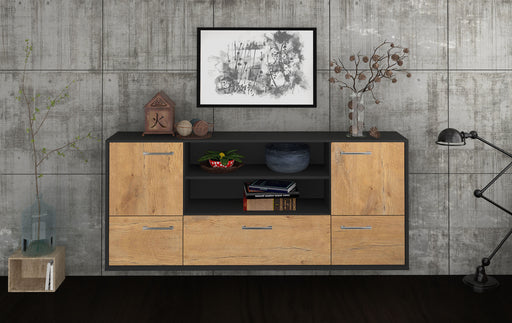 Sideboard Sterling Heights, Eiche Studio (180x79x35cm) - Dekati GmbH