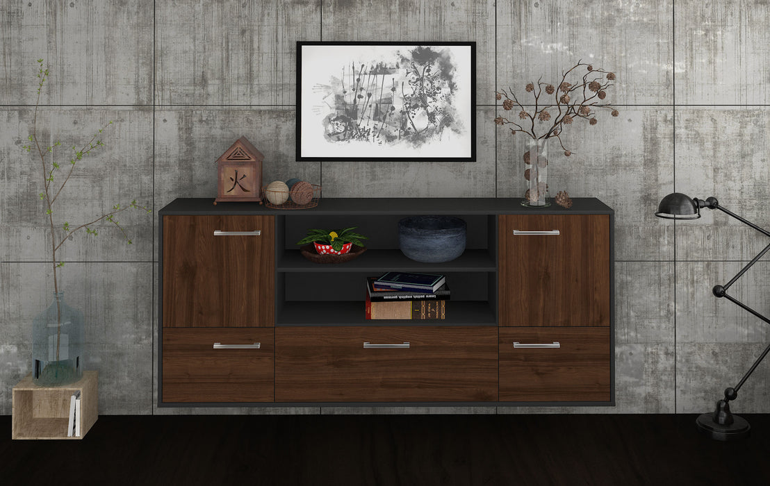 Sideboard Sterling Heights, Walnuss Studio (180x79x35cm) - Dekati GmbH