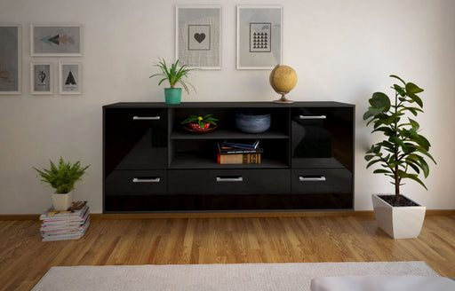 Sideboard Sterling Heights, Schwarz Studio (180x79x35cm) - Dekati GmbH