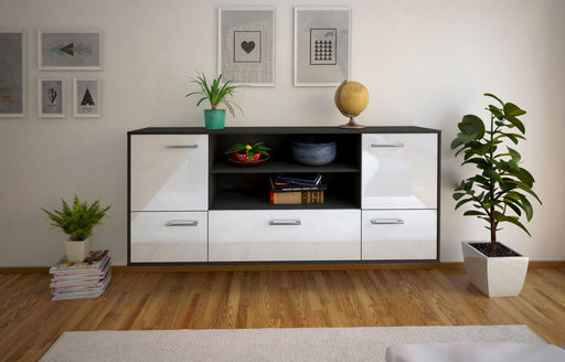 Sideboard Sterling Heights, Weiß Studio (180x79x35cm) - Dekati GmbH