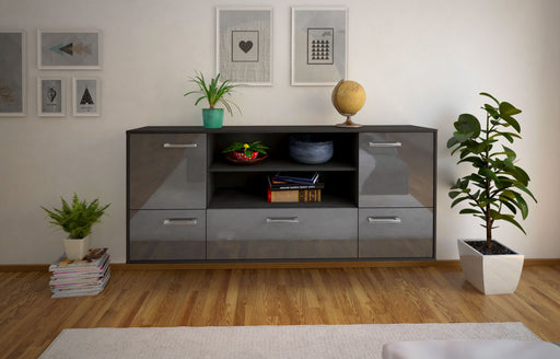 Sideboard Sterling Heights, Grau Studio (180x79x35cm) - Dekati GmbH