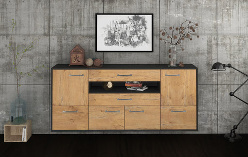 Sideboard McAllen, Eiche Studio (180x79x35cm) - Dekati GmbH