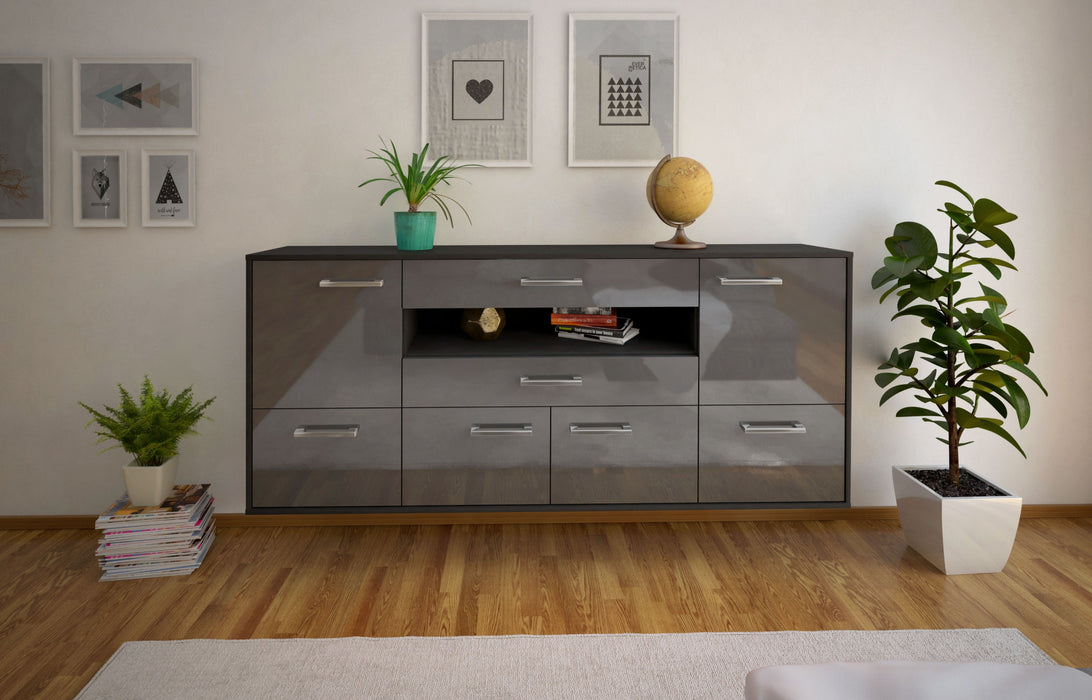 Sideboard McAllen, Grau Studio (180x79x35cm) - Dekati GmbH