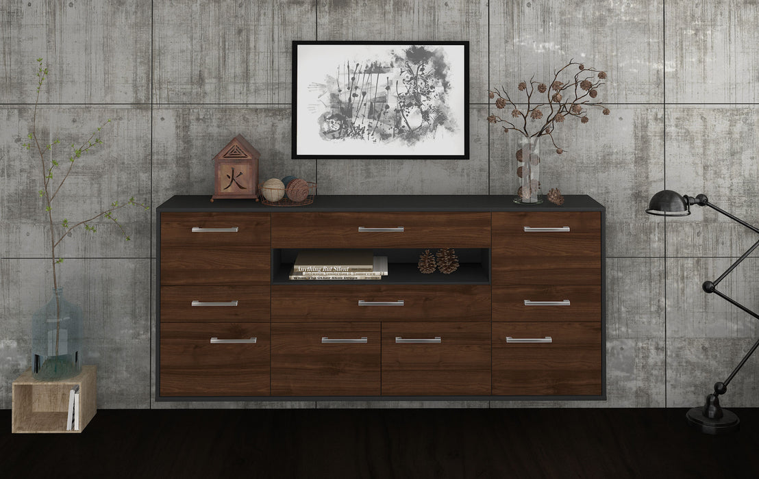 Sideboard Coral Springs, Walnuss Studio (180x79x35cm) - Dekati GmbH