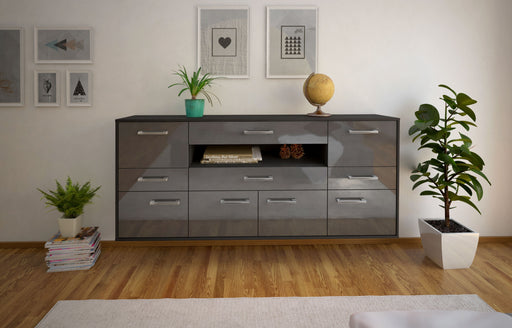 Sideboard Coral Springs, Grau Studio (180x79x35cm) - Dekati GmbH