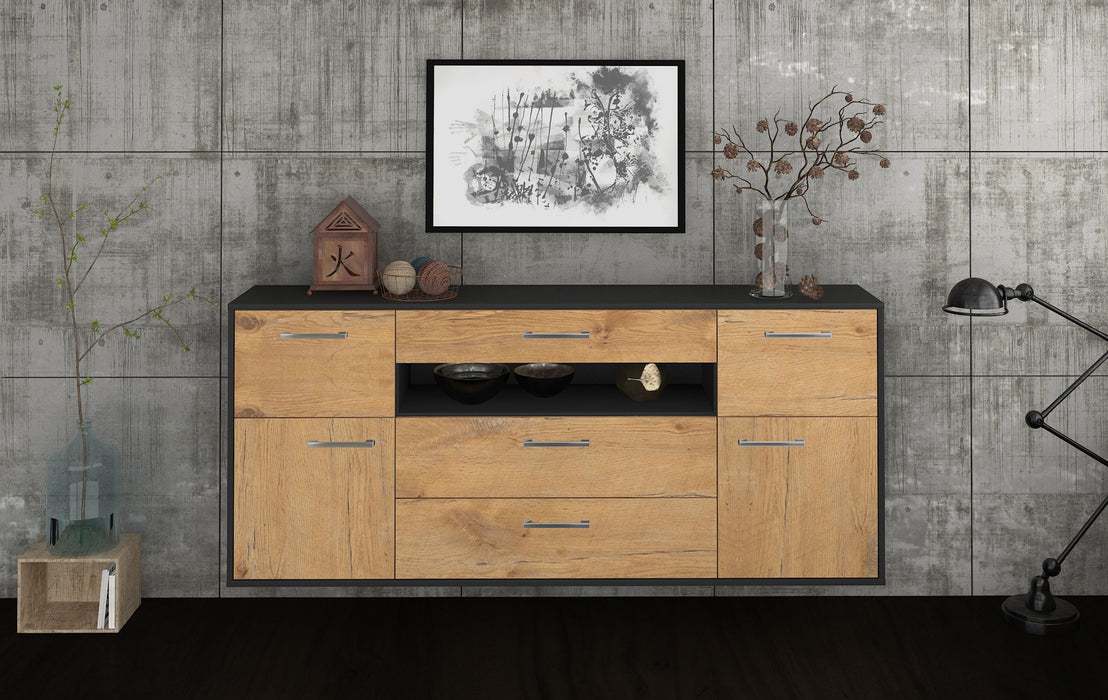 Sideboard Elizabeth, Eiche Studio (180x79x35cm) - Dekati GmbH