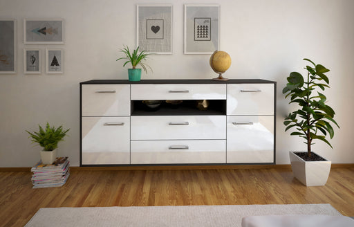 Sideboard Elizabeth, Weiß Studio (180x79x35cm) - Dekati GmbH