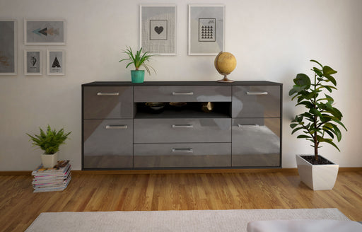 Sideboard Elizabeth, Grau Studio (180x79x35cm) - Dekati GmbH