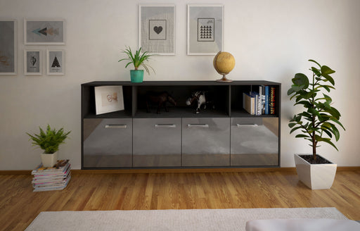 Sideboard Columbia, Grau Studio (180x79x35cm) - Dekati GmbH