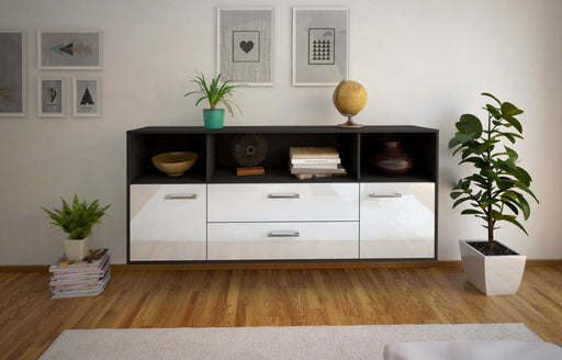 Sideboard Hartford, Weiß Studio (180x79x35cm) - Dekati GmbH