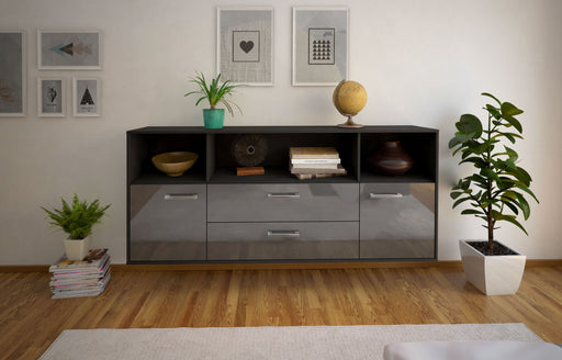 Sideboard Hartford, Grau Studio (180x79x35cm) - Dekati GmbH