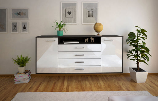 Sideboard New Haven, Weiß Studio (180x79x35cm) - Dekati GmbH