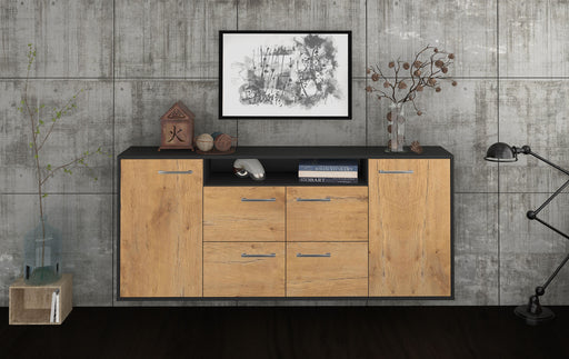 Sideboard Carrollton, Eiche Studio (180x79x35cm) - Dekati GmbH