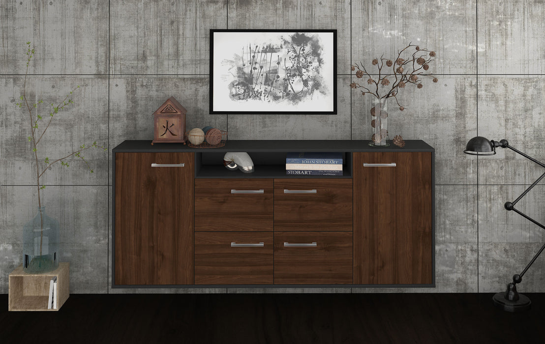 Sideboard Carrollton, Walnuss Studio (180x79x35cm) - Dekati GmbH