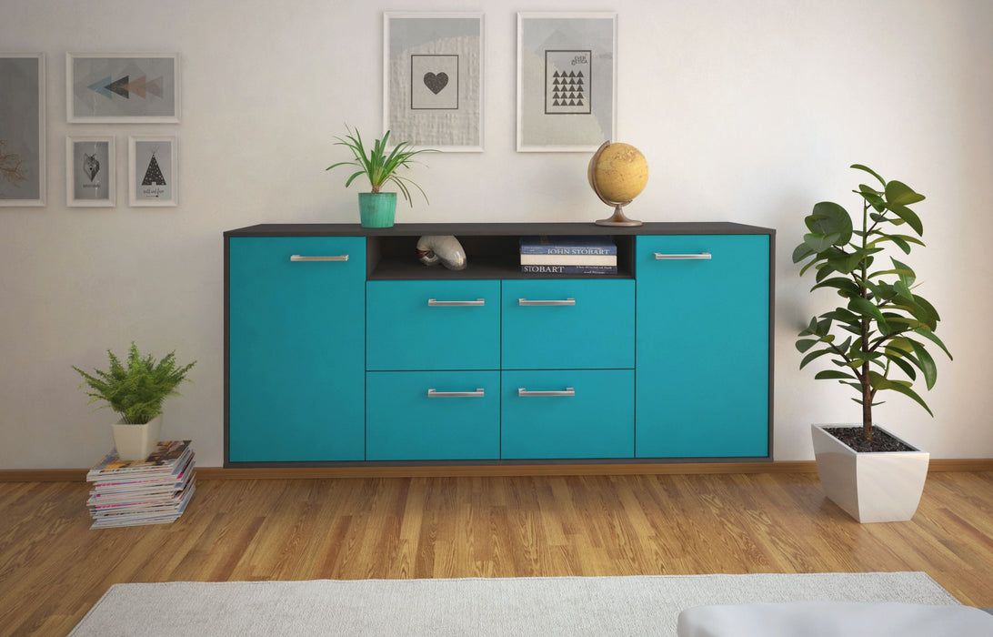 Sideboard Carrollton, Tuerkis Studio (180x79x35cm) - Dekati GmbH