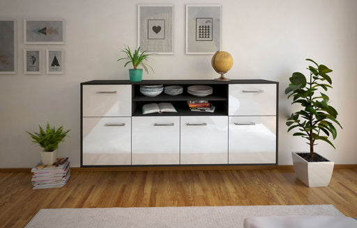 Sideboard Topeka, Weiß Studio (180x79x35cm) - Dekati GmbH