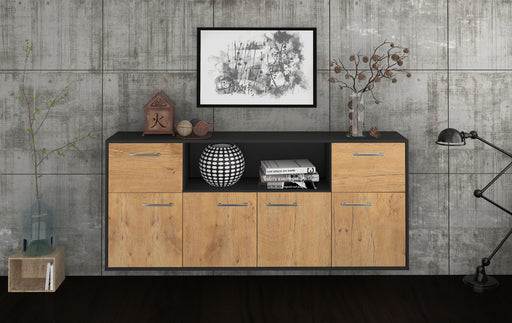 Sideboard West Valley City, Eiche Studio (180x79x35cm) - Dekati GmbH