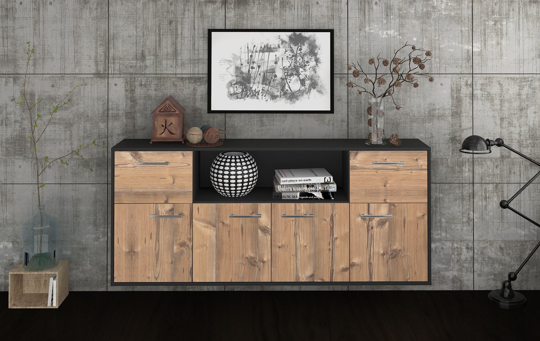 Sideboard West Valley City, Pinie Studio (180x79x35cm) - Dekati GmbH