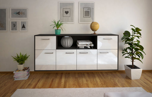 Sideboard West Valley City, Weiß Studio (180x79x35cm) - Dekati GmbH