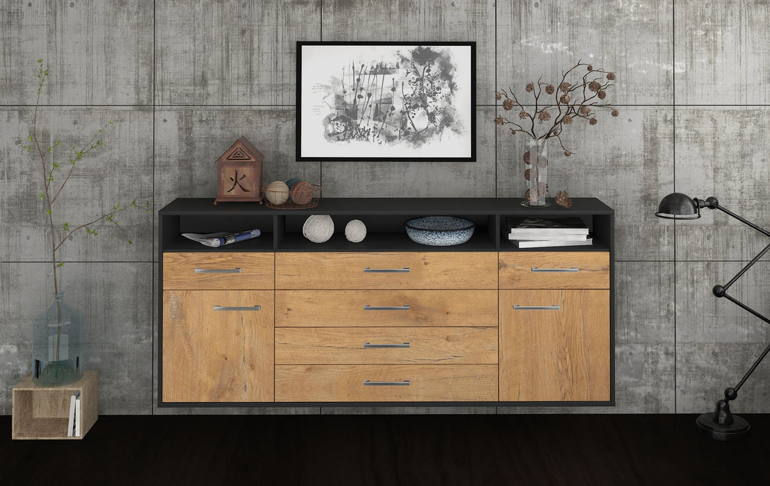 Sideboard Bellevue, Eiche Studio (180x79x35cm) - Dekati GmbH