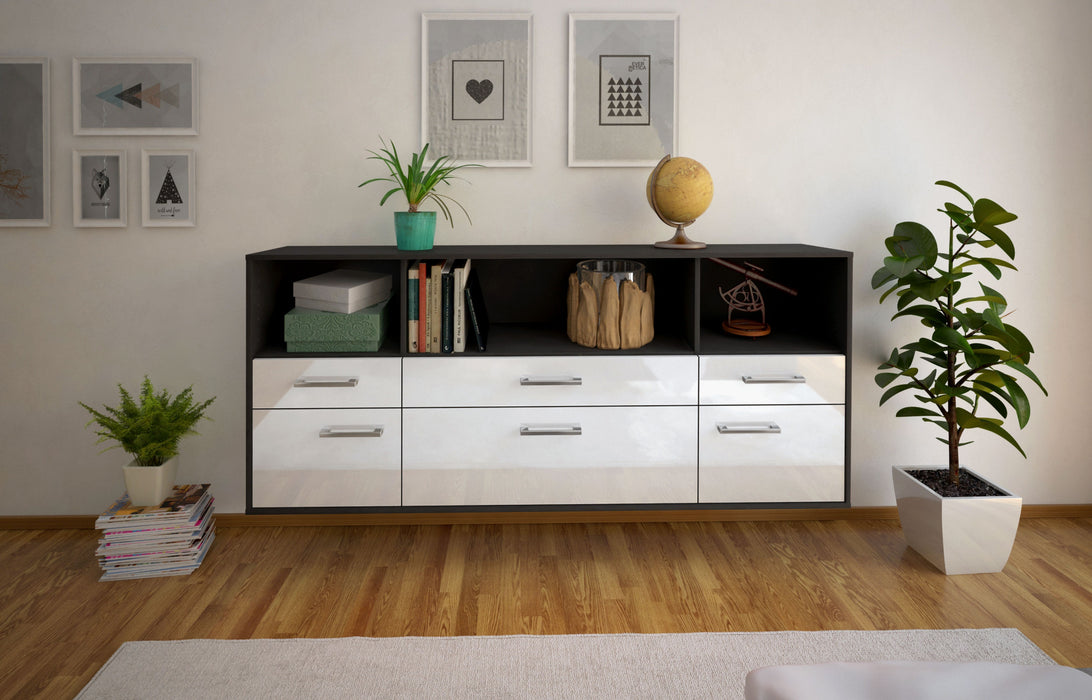 Sideboard Bellevue, Weiß Studio (180x79x35cm) - Dekati GmbH