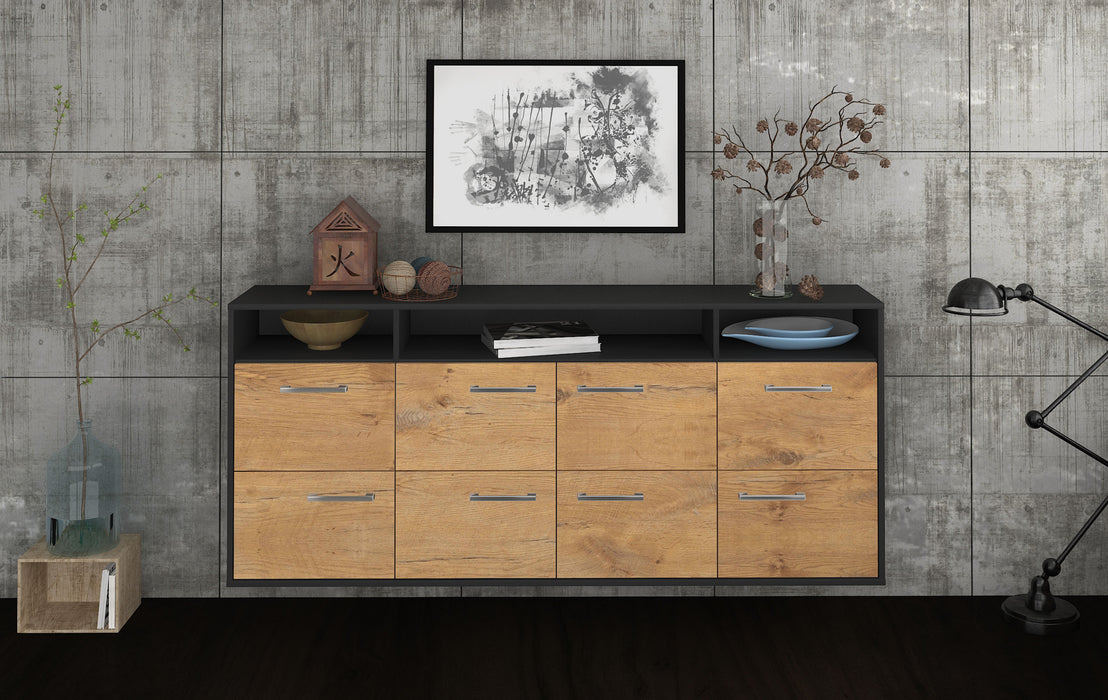 Sideboard Concord, Eiche Studio (180x79x35cm) - Dekati GmbH