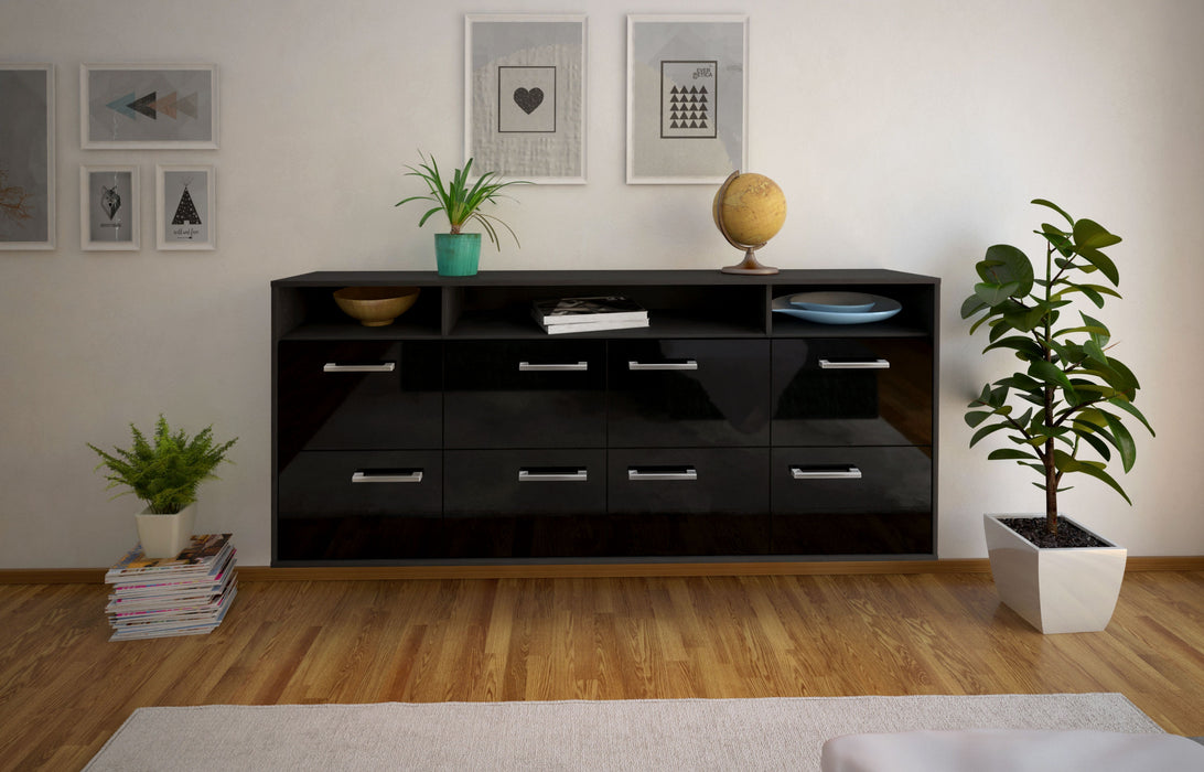 Sideboard Concord, Schwarz Studio (180x79x35cm) - Dekati GmbH