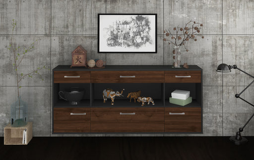 Sideboard Clarksville, Walnuss Studio (180x79x35cm) - Dekati GmbH