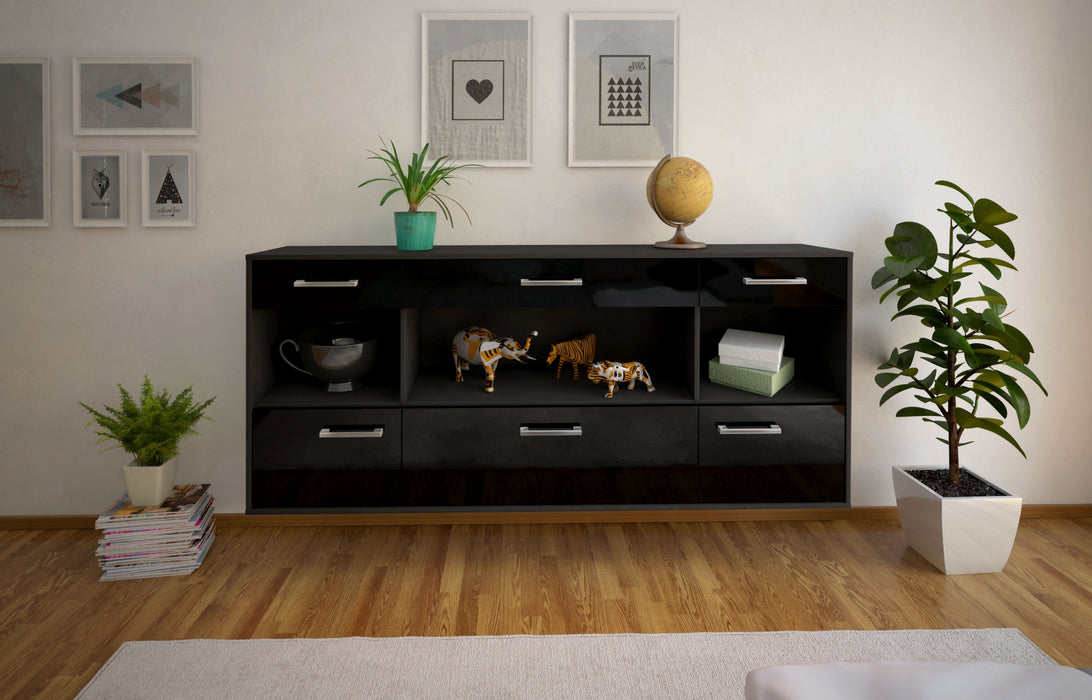 Sideboard Clarksville, Schwarz Studio (180x79x35cm) - Dekati GmbH