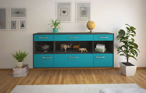 Sideboard Clarksville, Tuerkis Studio (180x79x35cm) - Dekati GmbH