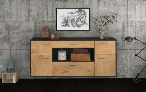 Sideboard Visalia, Eiche Studio (180x79x35cm) - Dekati GmbH