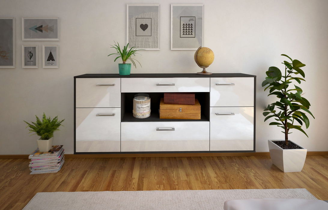 Sideboard Visalia, Weiß Studio (180x79x35cm) - Dekati GmbH