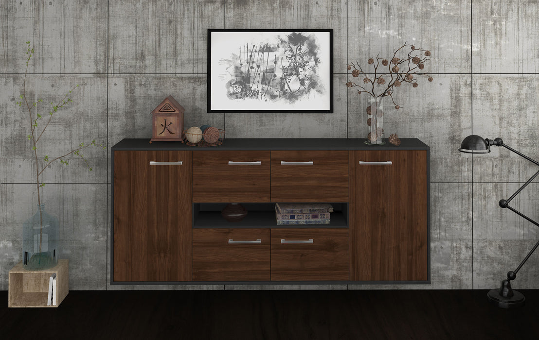 Sideboard Stamford, Walnuss Studio (180x79x35cm) - Dekati GmbH