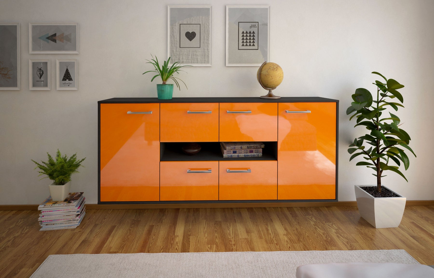 Sideboard Stamford, Orange Studio (180x79x35cm) - Dekati GmbH