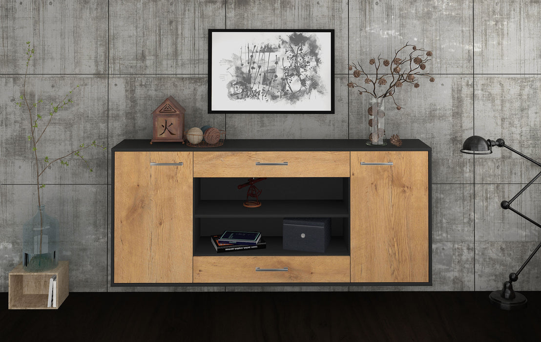 Sideboard Olathe, Eiche Studio (180x79x35cm) - Dekati GmbH