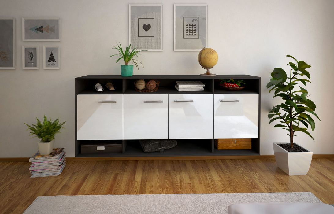 Sideboard Provo, Weiß Studio (180x79x35cm) - Dekati GmbH