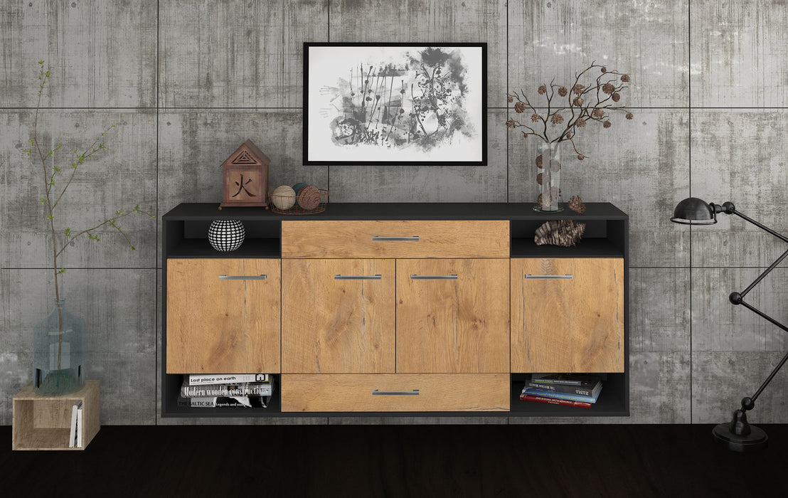 Sideboard Evansville, Eiche Studio (180x79x35cm) - Dekati GmbH