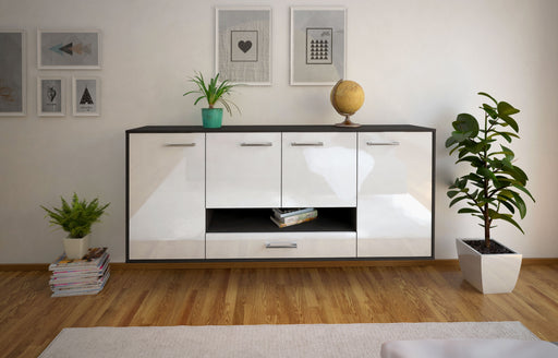 Sideboard Abilene, Weiß Studio (180x79x35cm) - Dekati GmbH