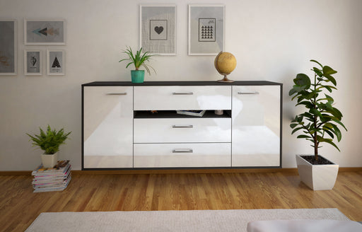 Sideboard McKinney, Weiß Studio (180x79x35cm) - Dekati GmbH