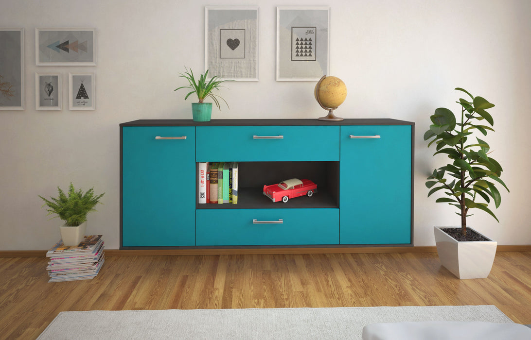 Sideboard Denton, Tuerkis Studio (180x79x35cm) - Dekati GmbH