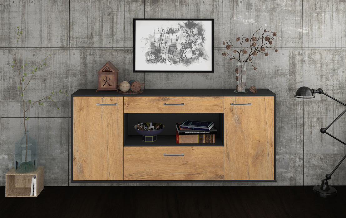 Sideboard Ann Arbor, Eiche Studio (180x79x35cm) - Dekati GmbH